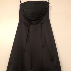 New Strapless Silky Little Black Dress - wedding